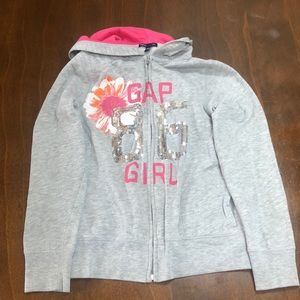 Gap kids girl zip up hoodie